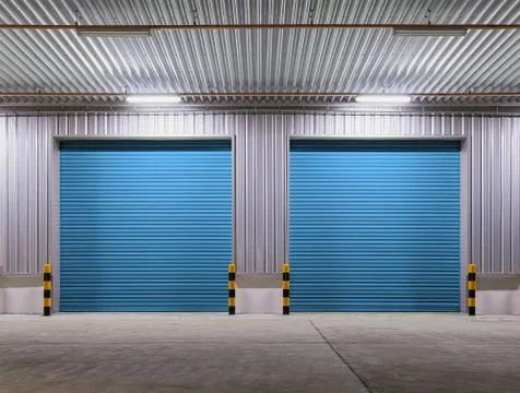 Shutter door factory Stock Photos