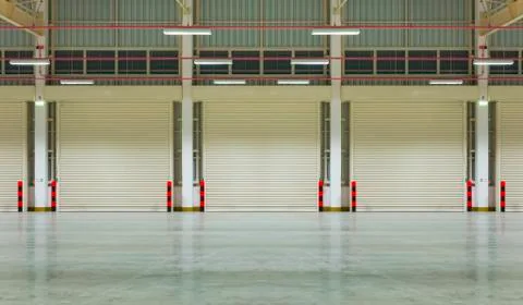 Shutter door factory Stock Photos