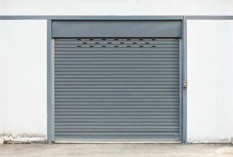 Shutter door gray Stock Photos
