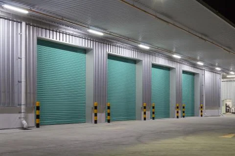 Shutter door night Stock Photos