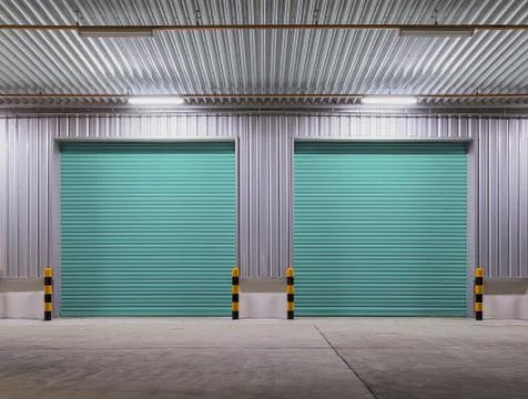 Shutter door night 库存照片