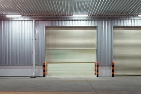 Shutter door night 库存照片