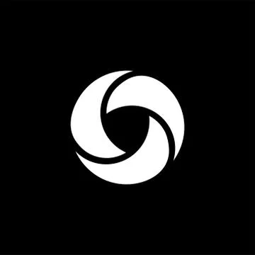 Shutter Icon On Black Background. Black Flat Style Vector Illustration Illustrazione stock