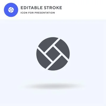 Shutter icon vector, filled flat sign, solid pictogram isolated on white, logo Stockillustratie