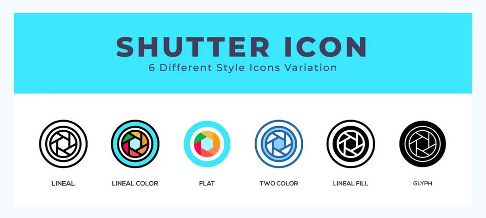 Shutter icon for websites and apps. vector illustration 스톡 일러스트