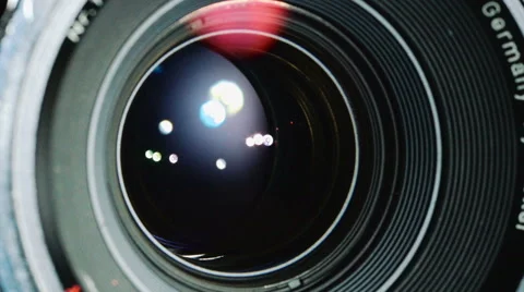 Shutter inside lens openning Stock Footage 45275631