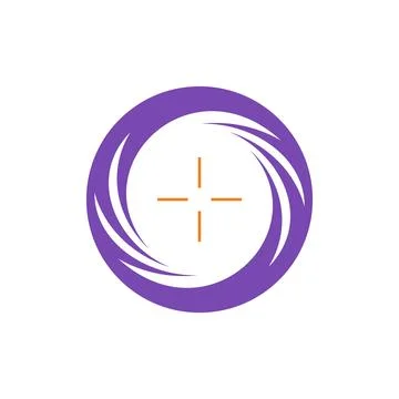 Shutter Lens Icon Vector Logo Template Illustration Design. Vector EPS 10. Illustrazione stock