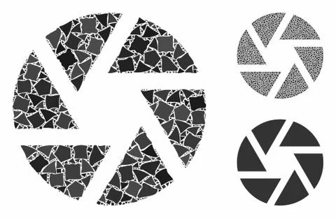 Shutter Mosaic Icon of Bumpy Parts イラスト素材
