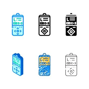 Shutter release remote control color icon vector edition Иллюстрация