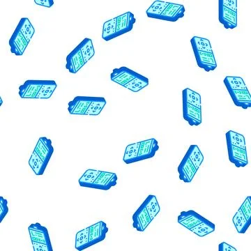 Shutter release remote control isometric icon seamless pattern 스톡 일러스트
