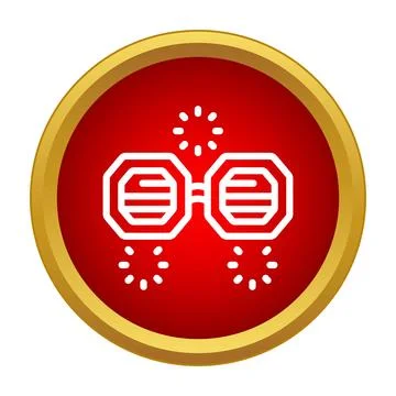 Shutter shades icon representing party and celebration Stock Illustration