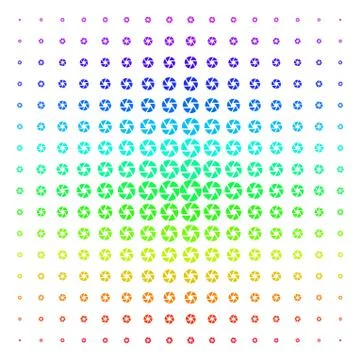 Shutter Shape halftone Spectrum pattern イラスト素材