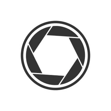 Shutter Simple Basic Shape Symbol Stock Illustration