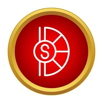 Shutter speed aperture icon for camera settings Stock Illustration
