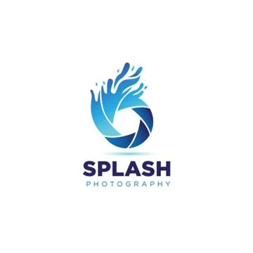 Shutter Splash Logo Symbol Icon Stock Illustration