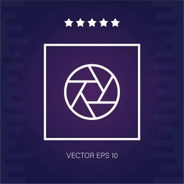 Shutter vector icon Stock Illustration