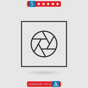 Shutter vector icon Stock Illustration