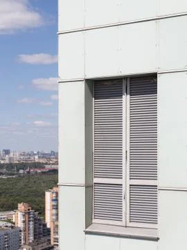 Shuttered window Stock Photos