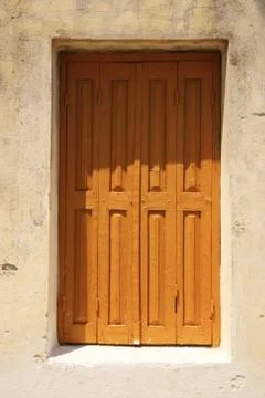 Shuttered window Stock Photos