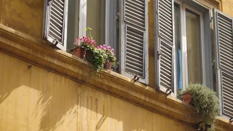 Shutters colours Rome Stock-Footage 146810898