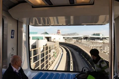 Shuttle between terminals. Stock Photos