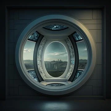 Shuttle cabin 库存插图