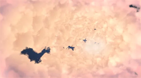 Shuttle in the cloud Stock Footage 41439959