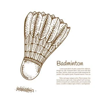 Shuttle cock Stock Illustration