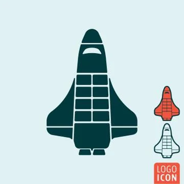 Shuttle icon isolated Stock Illustration