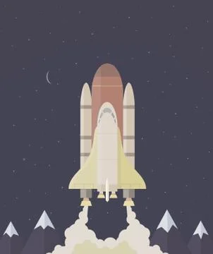 Shuttle Stock Illustration