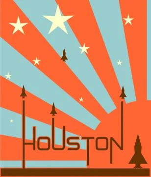 Shuttle launch to cosmos Stock Illustration