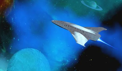 Shuttle Star Spacecraft Stock Illustration