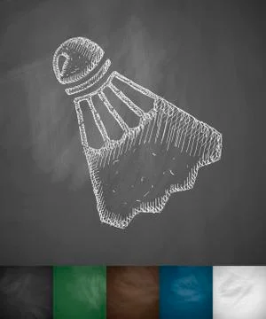 Shuttlecock icon Stock Illustration