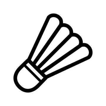 Shuttlecock icon. shuttlecock design vector. Badminton Icon Sport. Stock Illustration
