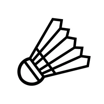 Shuttlecock icon. shuttlecock vector design. Badminton Icon Sport. 스톡 일러스트