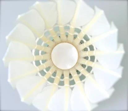 The shuttlecock isolated Stock Photos