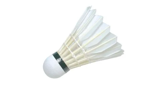 The shuttlecock isolated Stock Photos