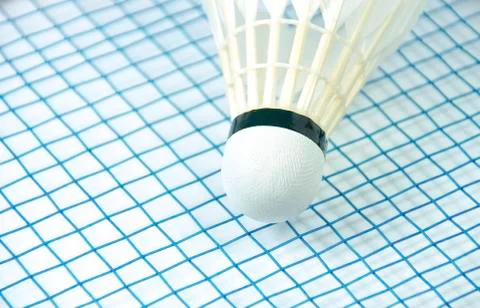The shuttlecock isolated Stock Photos