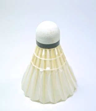 The shuttlecock isolated Foto stock