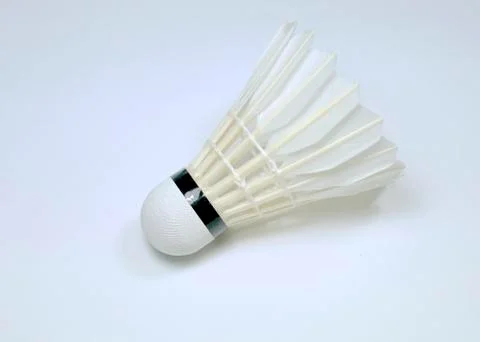 The shuttlecock isolated Stock Photos