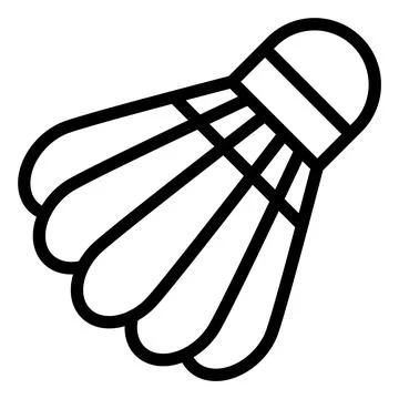Shuttlecock Vector Icon Design Illustration Stock Illustration