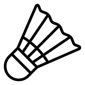 Shuttlecock Vector Icon Design Illustration Illustrazione stock