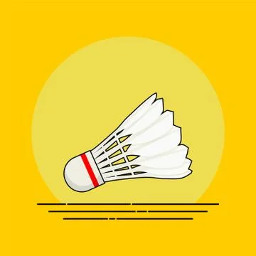 Shuttlecock vector Illustration Stock Illustration