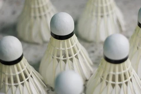 Shuttlecocks Stock Photos