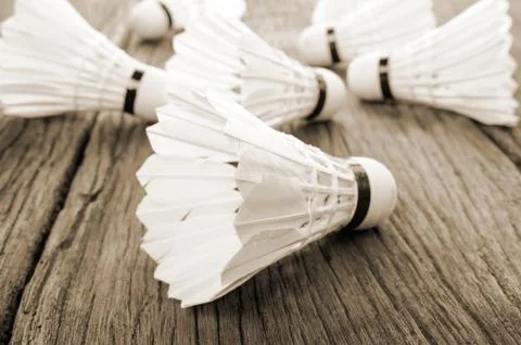 Shuttlecocks Stock Photos