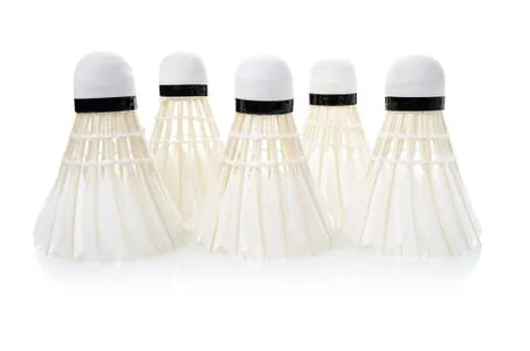 Shuttlecocks Foto stock