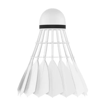 Shuttlecocks on white background Stock Illustration