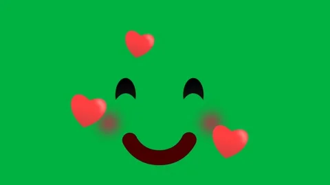 Shy, blushing and lovely expression green screen Stock Footage 281439132