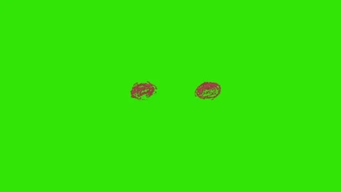 Shy effect animation on green screen 库存影片 334046322