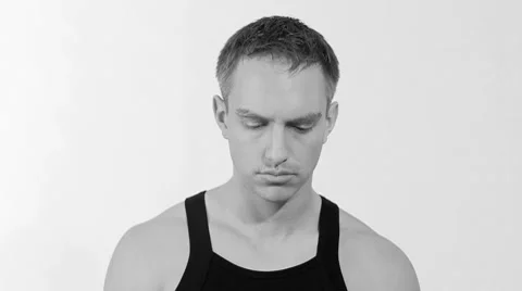 Shy Man Stock Footage 7901634